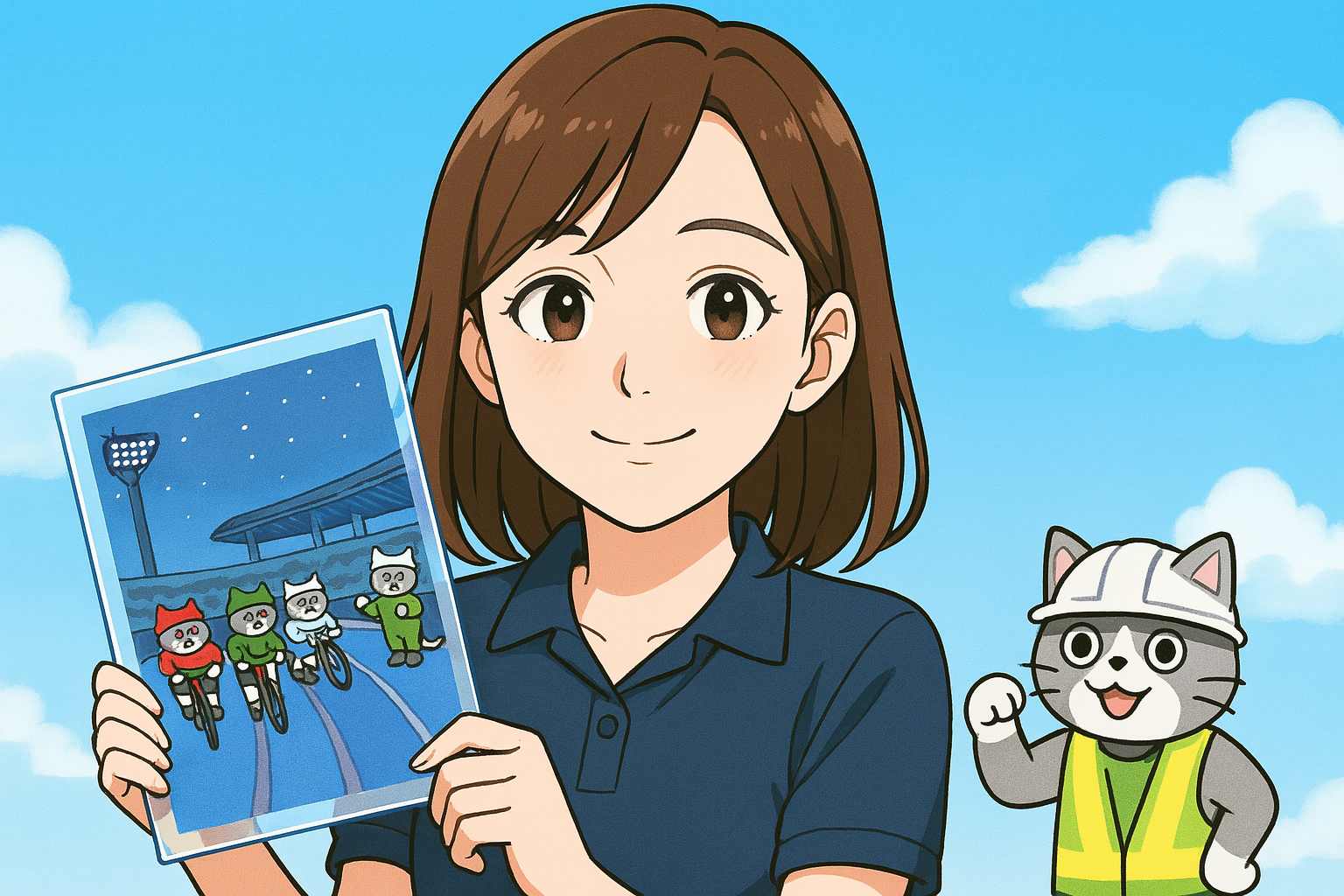 競輪猫クリアファイルが当たった！別府競輪×くまみね工房コラボ